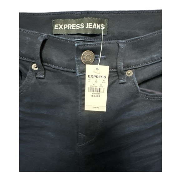 Express - NWT - Dark Wash Skinny Jeans - Picture 3 of 4